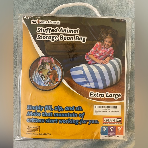 Storage Bean Bag - New - for stuffed animals, etc. - Picture 2 of 3